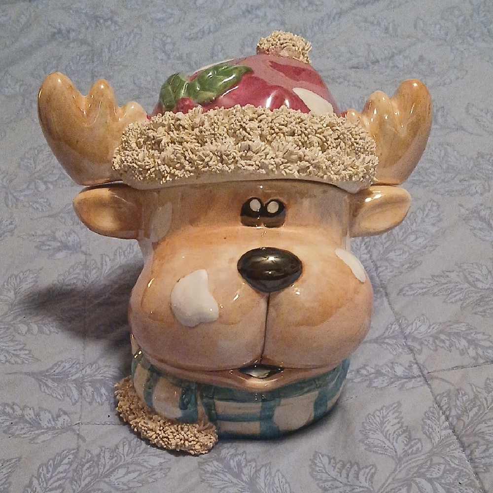 Reindeer Pearlized Goody Jar